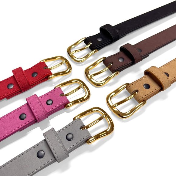 Women\'s Dress Casual Jean Genuine Suede Leather Belt 1\